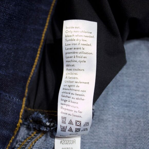 Spanx High Waist Denim Jeans Jegging Dark Wash Stretch Raw Hem Women Size M (J4) - Picture 8 of 11